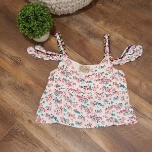DeJaVu Cold Shoulder Top Size L